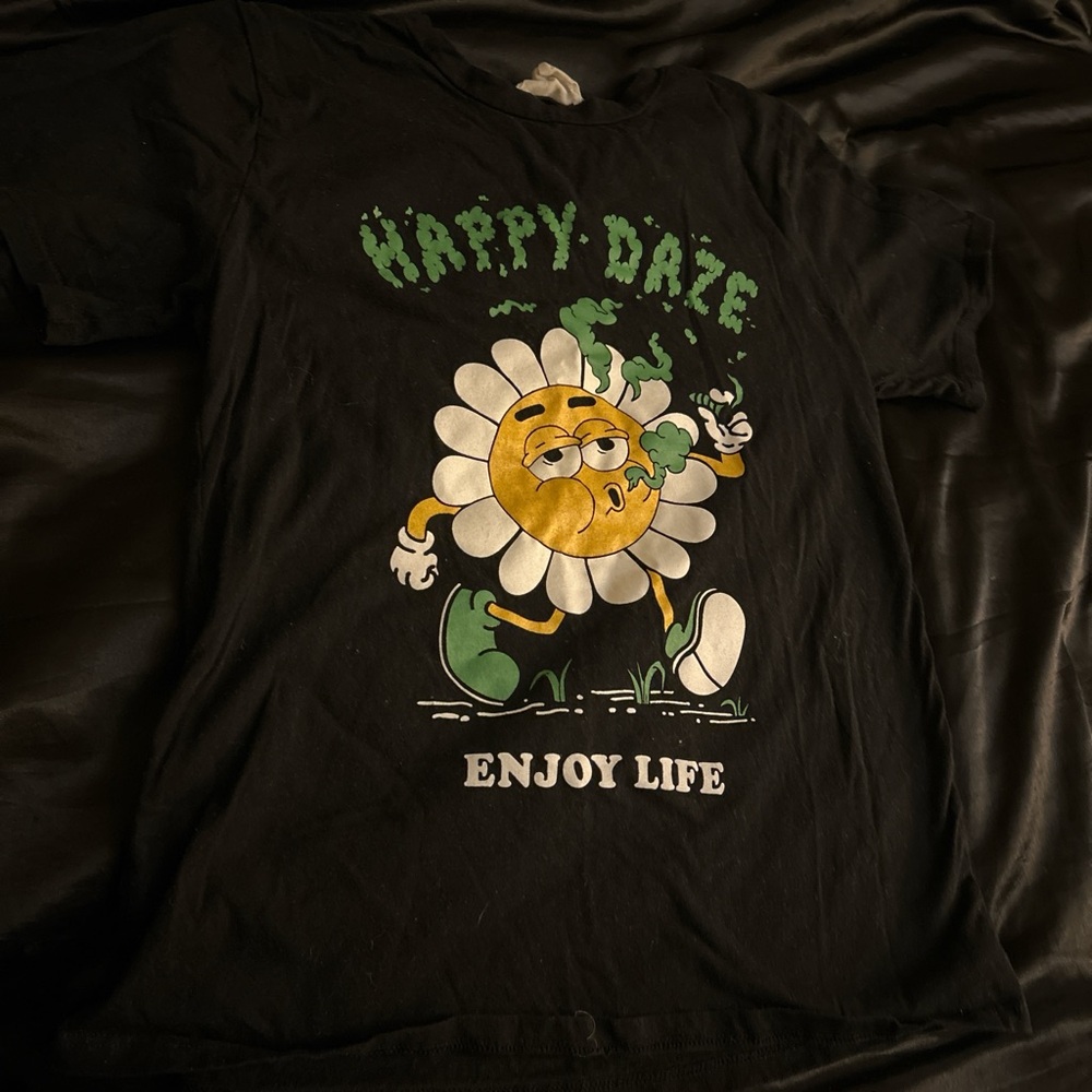 Happy Daze Black Kids T-Shirt